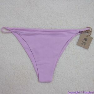 NEW Toast Swim Free People String Bikini Bottom in light lilac purple,‎ L